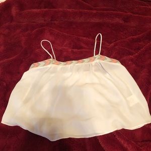 La Hearts White Crop Tank